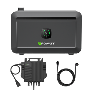 Growatt NOAH 2000 Solarspeicher 2048Wh LiFePO4 mit 1800W PV-Eingang, Smart App Control, IP66, für Balkonkraftwerke mit NEO 800W Mikro-Wechselrichter - IntelliSolaris