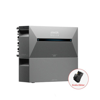 ANKER SOLIX 2 Pro Balkon-Speicher 1,6–9,6 kWh, inkl. Smart Meter, Erweiterungsakku optional