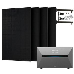 Anker SOLIX 2.000 W Balkonkraftwerk mit Solarbank 3 Pro, 4×500W Module