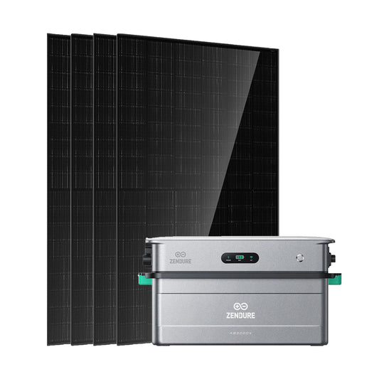 Zendure SolarFlow 2400 AC + AB3000X 2000/4000W Balkonkraftwerk, Effizient & Kostensparend，IP65