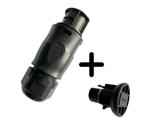 Betteri BC01 socket + end cap 3p AC connector F. Power plug Hoymiles Deye TSUN
