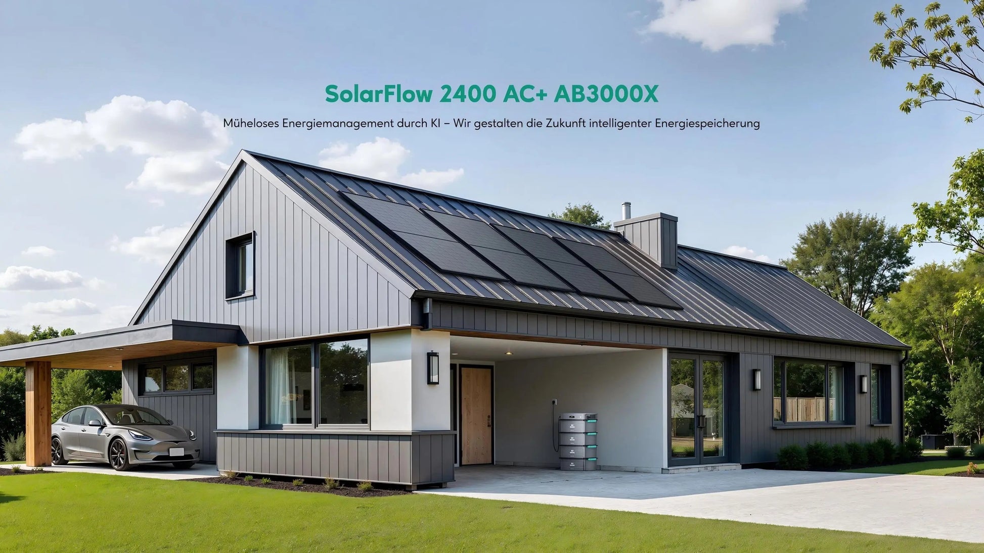 Zendure SolarFlow 2400 AC + AB3000X 2000/4000W Balkonkraftwerk, Effizient & Kostensparend，IP65 - IntelliSolaris