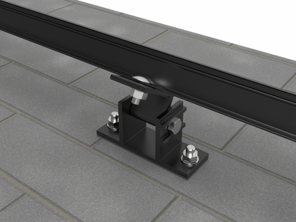 Intellisolaris Solar Panel Halterung 100W-600W Einstellbarer Winkel 10-35° für Flachdach Wand Boden Garage Boot (Edelstahlschrauben Inklusive)