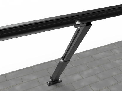 Intellisolaris Solar Panel Halterung 100W-600W Einstellbarer Winkel 10-35° für Flachdach Wand Boden Garage Boot (Edelstahlschrauben Inklusive)