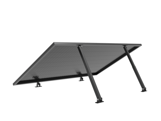 Intellisolaris Solar Panel Halterung 100W-600W Einstellbarer Winkel 10-35° für Flachdach Wand Boden Garage Boot (Edelstahlschrauben Inklusive)
