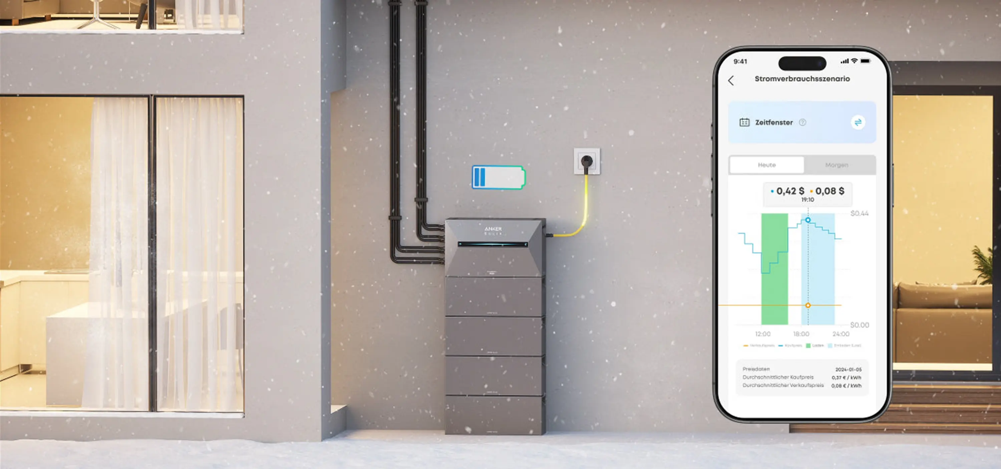 Anker SOLIX Solarbank 3 Pro 3560W Balkonkraftwerk mit Smart Meter, BP2700 optional, IP65 - IntelliSolaris