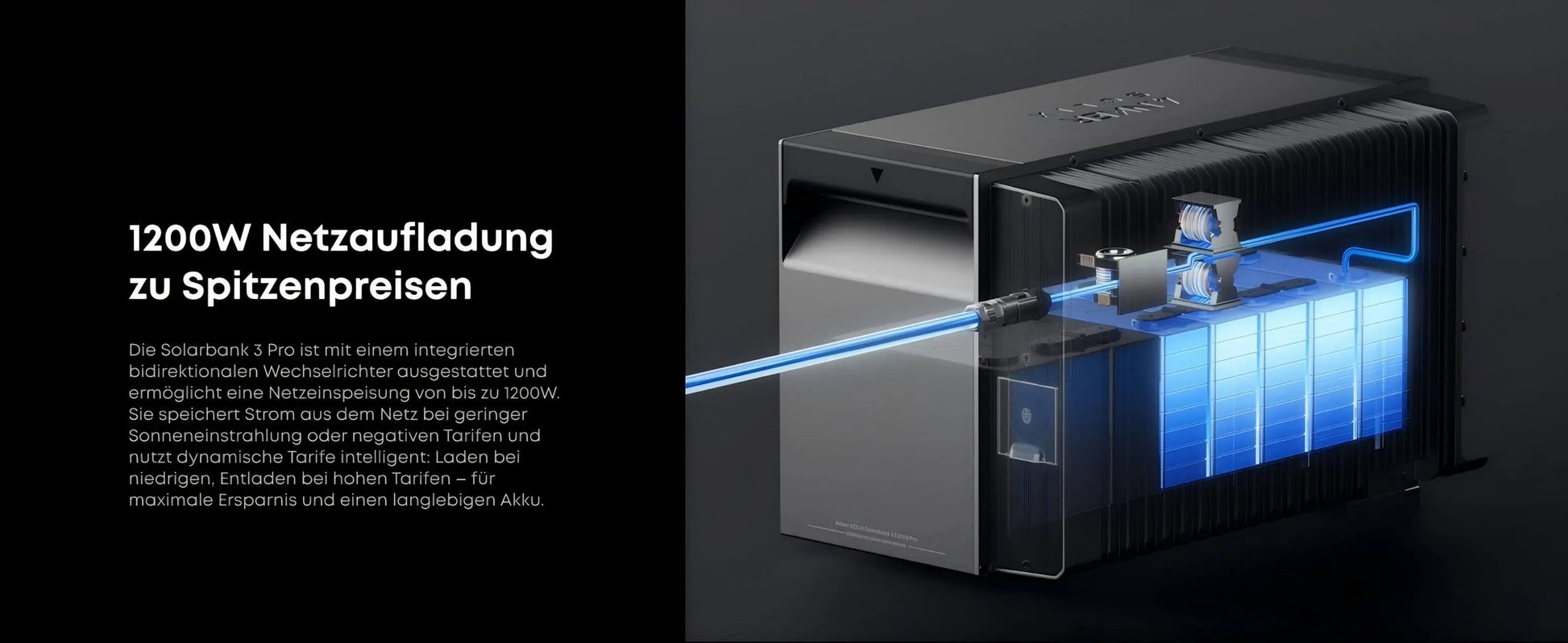 Anker SOLIX Solarbank 3 Pro 3560W Balkonkraftwerk mit Smart Meter, BP2700 optional, IP65 - IntelliSolaris