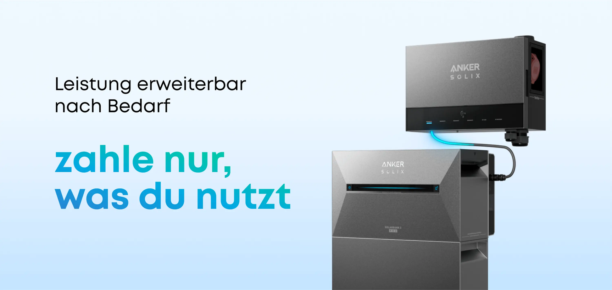 Anker SOLIX Power Dock + 1/2/3 Solarbank 3 E2700 Pro, bis 64,5 kWh, App-gesteuert - IntelliSolaris