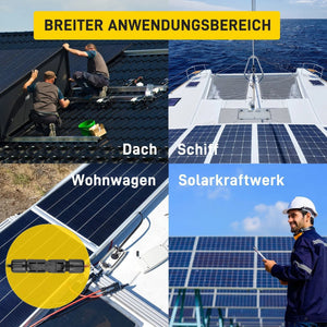 JA Solar MC4 Verbindungskabel 4mm² schwarz/schwarz-2.5m 1 Paar Solarkabel - IntelliSolaris