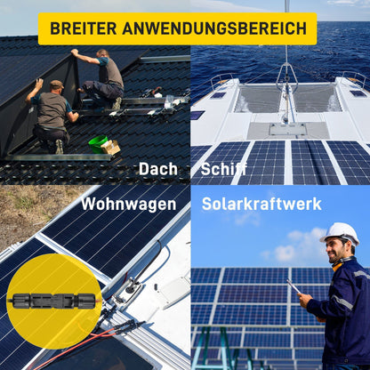 JA Solar MC4 Verbindungskabel 4mm² schwarz/schwarz-2.5m 1 Paar Solarkabel