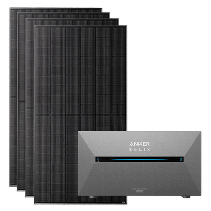 2000W Balkonkraftwerk mit Anker SOLIX E2700 Pro 2700WH, Halterung optional - IntelliSolaris