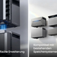 Anker SOLIX Solarbank 4 E5000 Pro – 5000W Solarspeicher mit 2500W Ausgangsleistung, 5kWh LiFePO4 Speicher & Notstromfunktion für Balkonkraftwerke