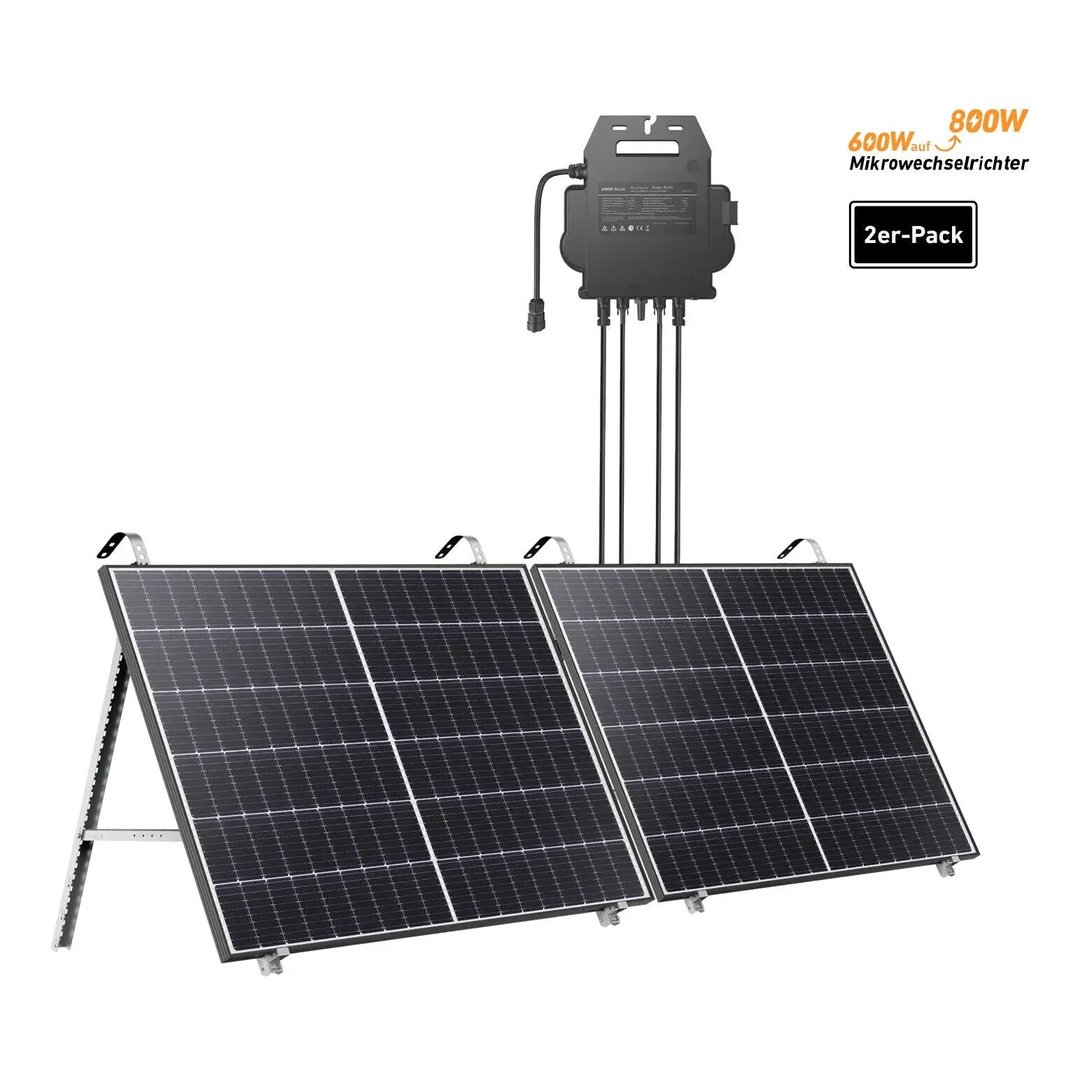 Anker SOLIX MI80 800W Mikro-Wechselrichter, 97,3% Effizienz, IP67, OTA-Upgrade, App-Steuerung mit 5m Schukostecker Anker