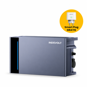 Indevolt SolidFlex 3000 Hybrid Pro Balkonkraftwerk Speicher, 2010 Wh, halbfester LiFePO₄-Akku, 3000 W PV-Eingang, 4 MPPT, WLAN/LAN, IP65