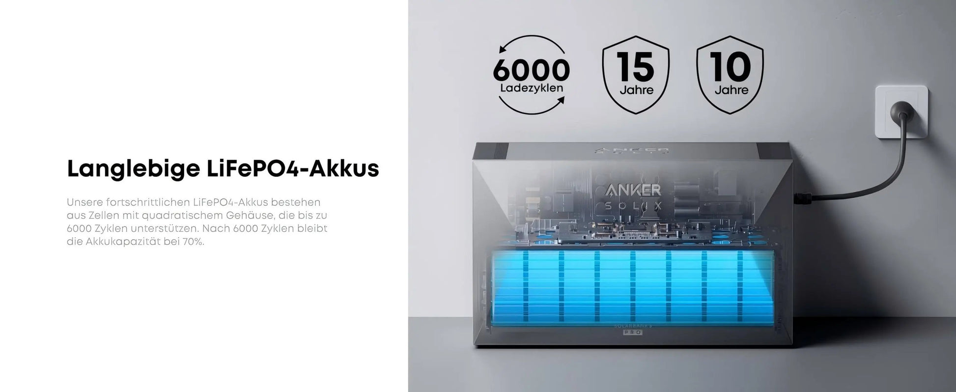 Anker SOLIX Solarbank 3 Pro E2700 3600W/2688Wh LiFePO4, IP65, erweiterbar 16kWh - IntelliSolaris
