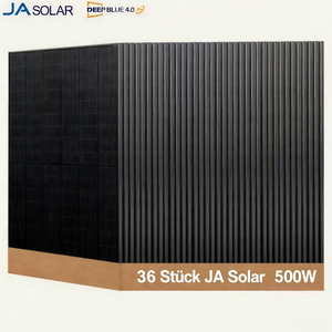 Ja Solar 500W Bifazial Glas-Glas Full Black JAM60D41 LB 1 Palette 36 Stück