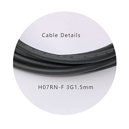 AC Kabel Anschlusskabel 3m/5m/10m, Betteri BC01 auf Schuko Stecker, für Mikrowechselrichter PV-Anlagen, IP44