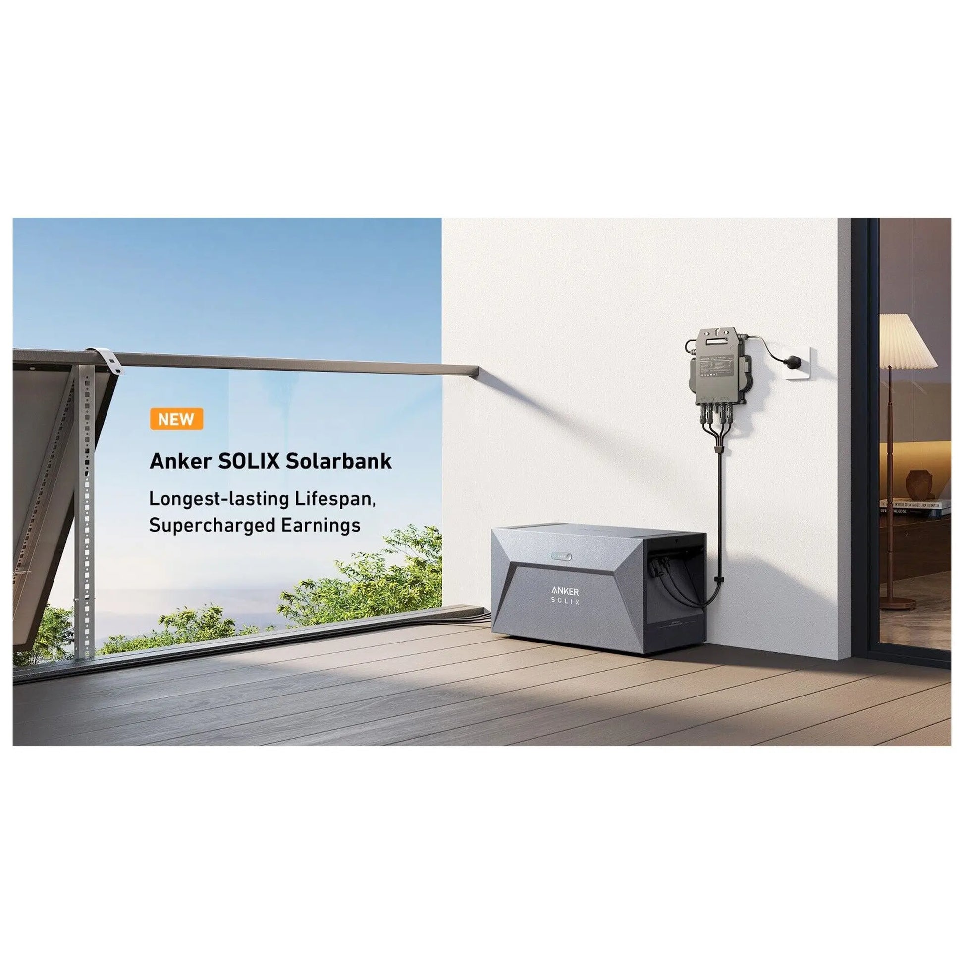 Anker SOLIX MI80 800W Mikro-Wechselrichter  Integriertes WLAN- und Bluetooth Anker