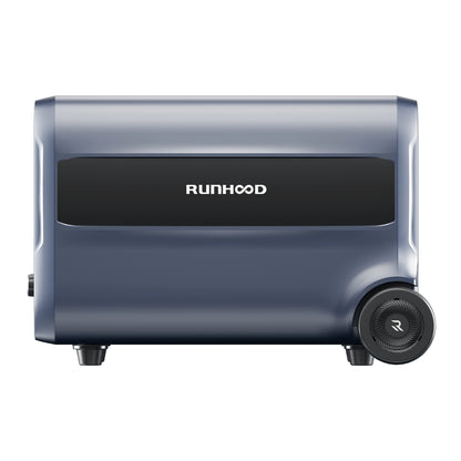 Runhood F2400 Balkonkraftwerkspeicher 2,4 kWh – Erweiterbarer bis 19,2 kWh, AC/DC Laden & Entladen, Notstromversorgung, Mobile Powerstation