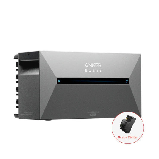 ANKER SOLIX 2 Pro Balkon-Speicher 1,6–9,6 kWh, inkl. Smart Meter, Erweiterungsakku optional
