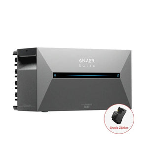 ANKER SOLIX 2 Pro Balkon-Speicher 1,6–9,6 kWh, inkl. Smart Meter, Erweiterungsakku optional - IntelliSolaris