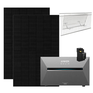 Anker SOLIX 3 Pro 900W Balkonkraftwerk mit 2×450W Modulen, Smart Meter, IP65