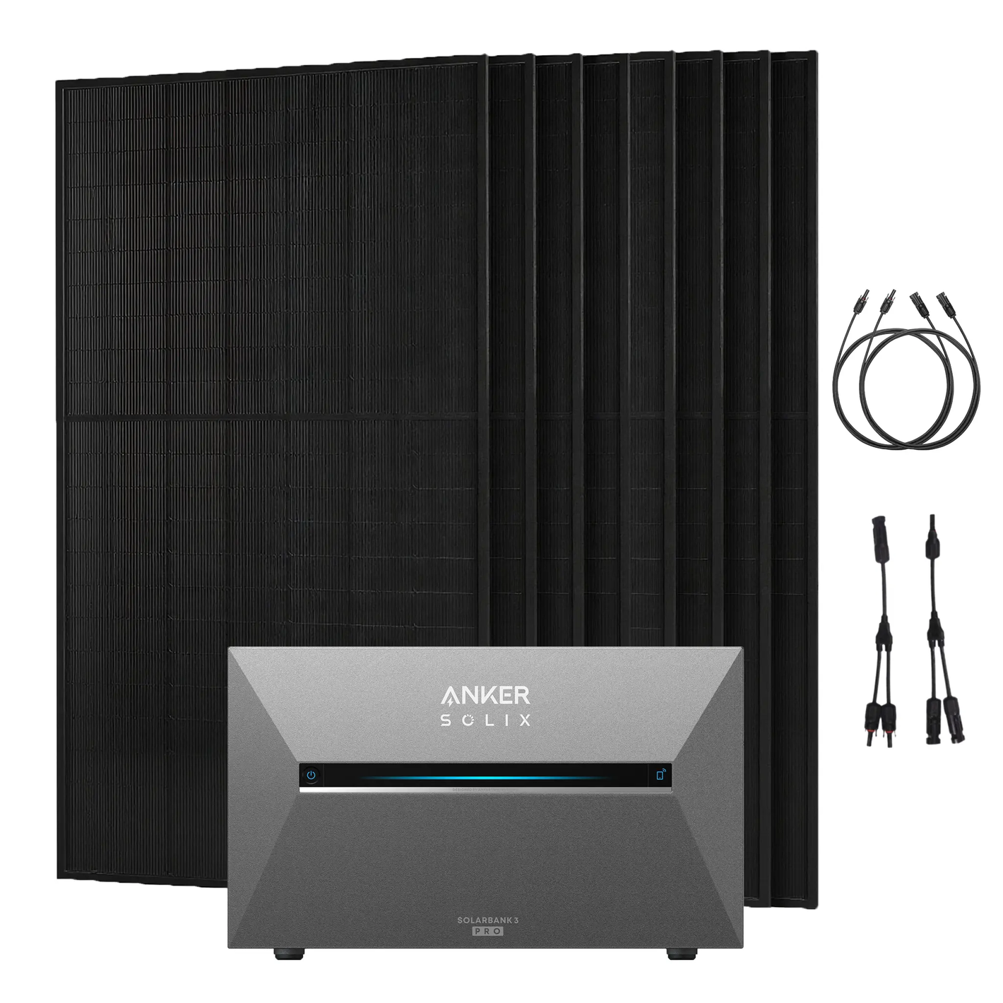 Anker SOLIX 4000W Balkonkraftwerk + Solarbank 3 Pro, 8×500W Module, Halterung optional - IntelliSolaris