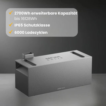 Anker SOLIX Solarbank 3 Pro 3560W Balkonkraftwerk mit Smart Meter, BP2700 optional, IP65