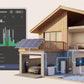 Conow CBE2000 Pro Balkonkraftwerk Komplettset 1820W mit 0–4× 2kWh Speicher, 4× JA Solar 455W bifazial, optional Dachmontage (Flach- oder Ziegeldach)