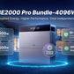 Conow CBE2000 Pro Balkonkraftwerk Komplettset 1820W mit 0–4× 2kWh Speicher, 4× JA Solar 455W bifazial, optional Dachmontage (Flach- oder Ziegeldach)