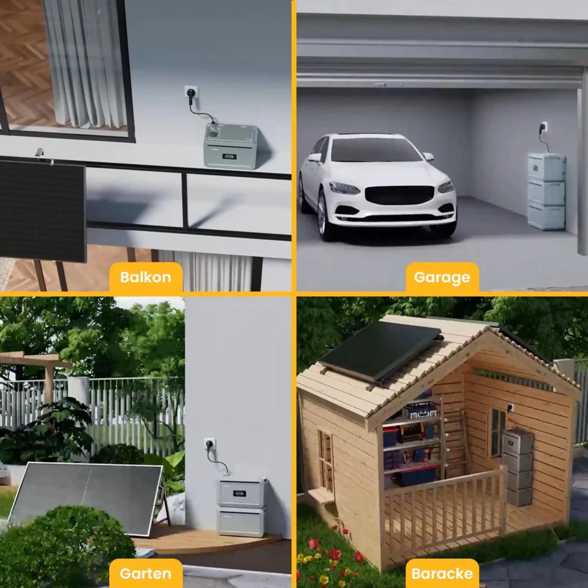 Growatt NEXA 2000 All in one Speicher(2048WH) mit 0/1/2/3 Erweiterungsakku, Einfache Installation, Balkonkraftwerke, IP66 - IntelliSolaris