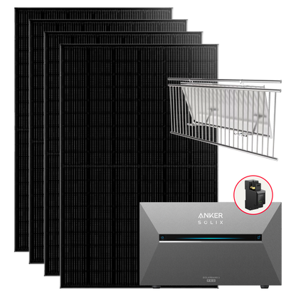 Anker SOLIX Solarbank 3 Pro 1760W Balkonkraftwerk mit Smart Meter, BP2700 optional, IP65