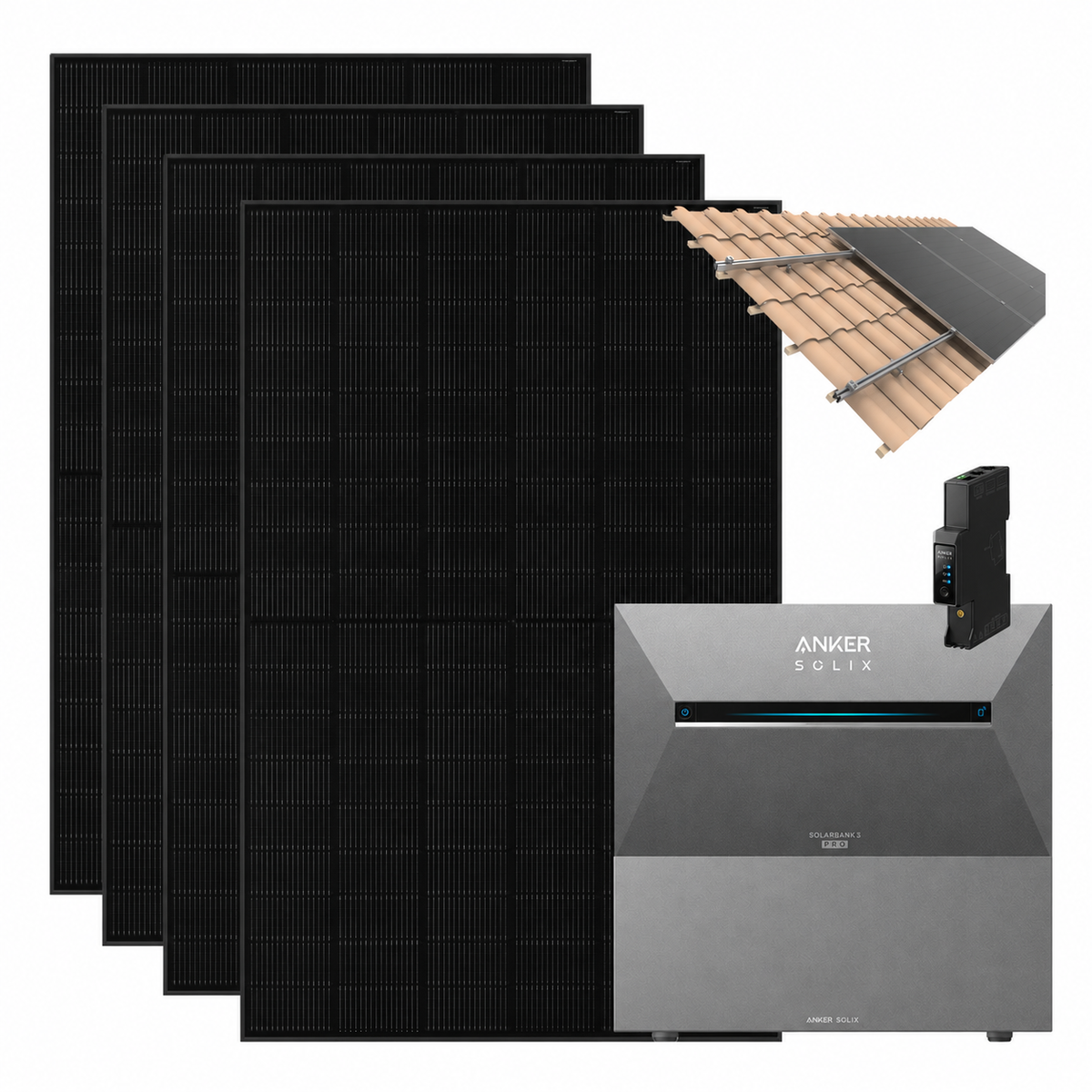 Anker SOLIX Solarbank 3 Pro 1.820 W Balkonkraftwerk mit Smart Meter Gen 2,  IP65