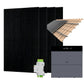 Conow CBE2000 Pro Balkonkraftwerk Komplettset 1820W mit 0–4× 2kWh Speicher, 4× JA Solar 455W bifazial, optional Dachmontage (Flach- oder Ziegeldach)