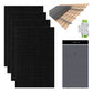 Conow CBE2000 Pro Balkonkraftwerk Komplettset 1820W mit 0–4× 2kWh Speicher, 4× JA Solar 455W bifazial, optional Dachmontage (Flach- oder Ziegeldach)
