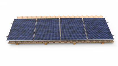 Intellisolaris Montagesystem Tile Roof Mounting System Vertikal aus Al6005-T5 & SUS304 für Solar Panels