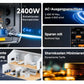 Runhood F2400 Balkonkraftwerkspeicher 2,4 kWh – Erweiterbarer bis 19,2 kWh, AC/DC Laden & Entladen, Notstromversorgung, Mobile Powerstation