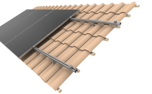 Intellisolaris Montagesystem Tile Roof Mounting System Vertikal aus Al6005-T5 & SUS304 für Solar Panels