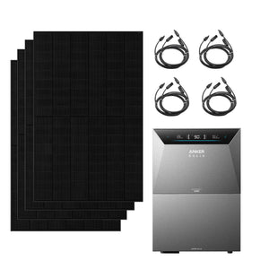 Anker SOLIX Solarbank 4 E5000 Pro, mit 4 x 500W Bifaziale Solarmodule
