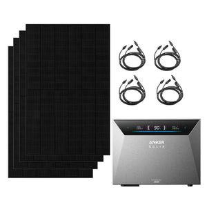 Anker SOLIX Solarbank 4 E5000 Pro, mit 4 x 500W Bifaziale Solarmodule