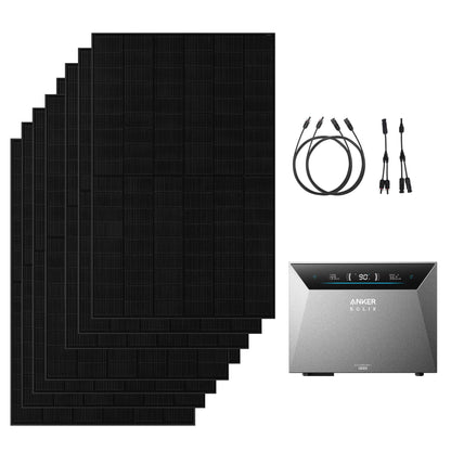 Anker SOLIX Solarbank 4 E5000 Pro, mit 8 x 500W Bifaziale Solarmodule