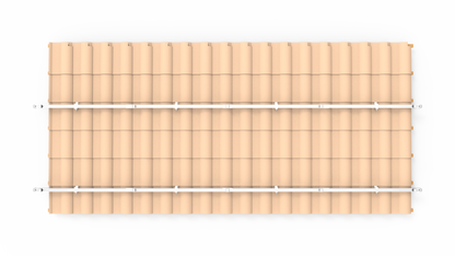 Intellisolaris Montagesystem Tile Roof Mounting System Vertikal aus Al6005-T5 & SUS304 für Solar Panels