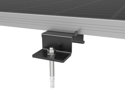 PV-Dachhalterung Railless Montagesystem für geneigte Bitumen- & Metalldächer – Korrosionsbeständig, Montagezubehör (1 Paar)